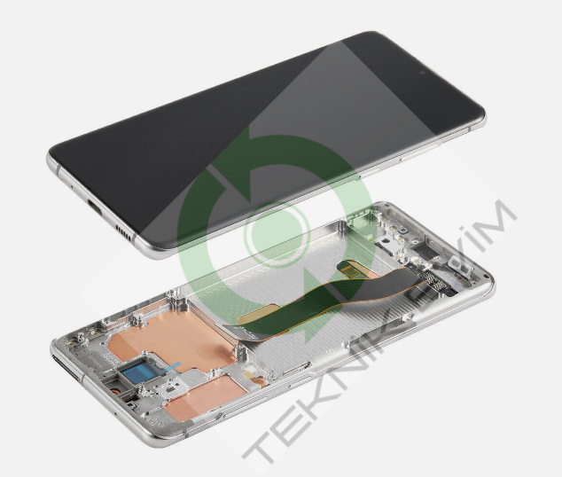 Samsung Galaxy S20 Plus SM-G985F G986F Orjinal Çıtalı Lcd Ekran Dokunmatik Beyaz