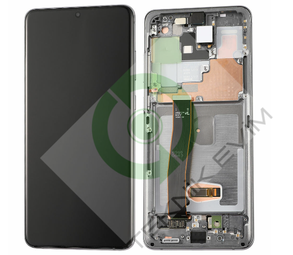 Samsung Galaxy S20 Ultra SM-G988F Çıtalı Lcd Ekran Dokunmatik Gri