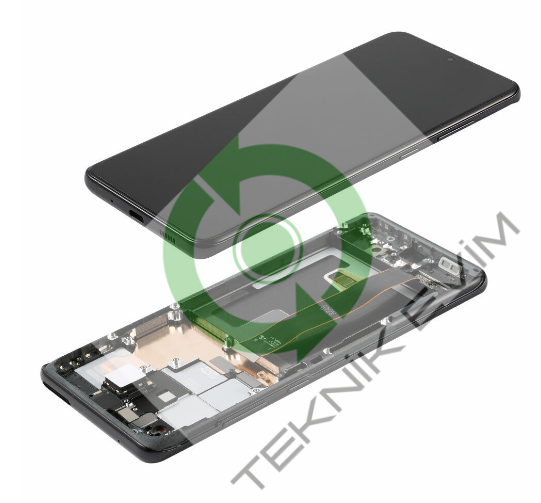 Samsung Galaxy S20 Ultra SM-G988F Çıtalı Lcd Ekran Dokunmatik Siyah