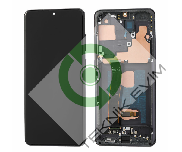 Samsung Galaxy S20 Ultra SM-G988F Çıtalı Lcd Ekran Dokunmatik Siyah
