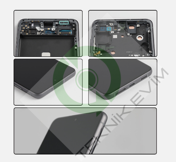 Samsung Galaxy S21 FE SM-G990E Çıtalı Lcd Ekran Dokunmatik Siyah