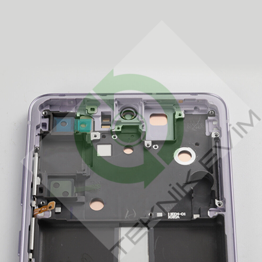 Samsung Galaxy S21 FE SM-G990E Çıtalı Lcd Ekran Dokunmatik Mor