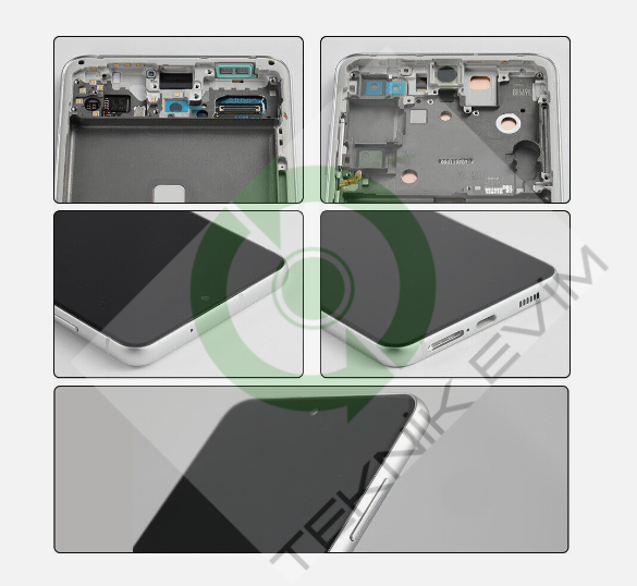 Samsung Galaxy S21 FE SM-G990E Orjinal Çıtalı Lcd Ekran Dokunmatik Beyaz