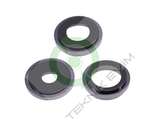 Apple İphone 14 Pro Çıtalı Arka Kamera Camı Lensi Mor