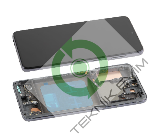Samsung Galaxy S21 SM-G990F Orjinal Çıtalı Lcd Ekran Dokunmatik Siyah