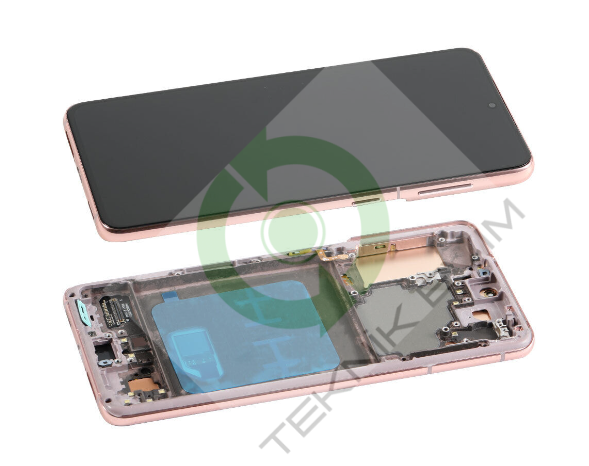 Samsung Galaxy S21 SM-G990F Orjinal Çıtalı Lcd Ekran Dokunmatik Gold