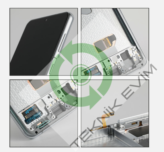 Samsung Galaxy S21 Plus SM-G996F Orjinal Çıtalı Lcd Ekran Dokunmatik Beyaz