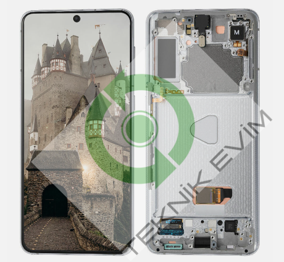 Samsung Galaxy S21 Plus SM-G996F Orjinal Çıtalı Lcd Ekran Dokunmatik Beyaz