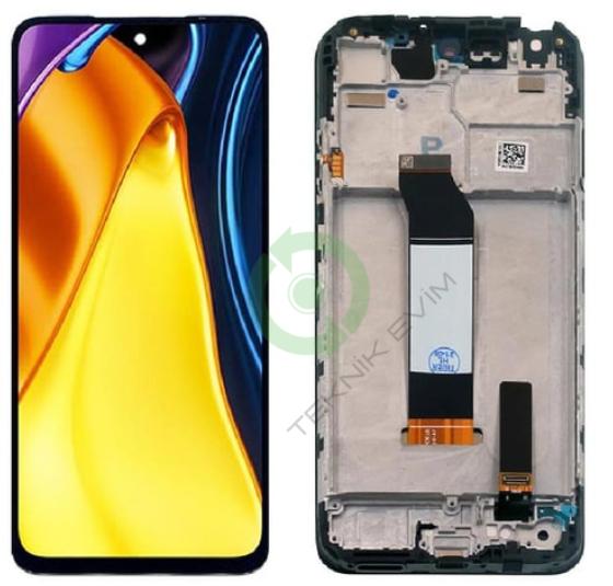 Xiaomi Poco M3 Pro (4G) Çıtalı Lcd Dokunmatik Ekran