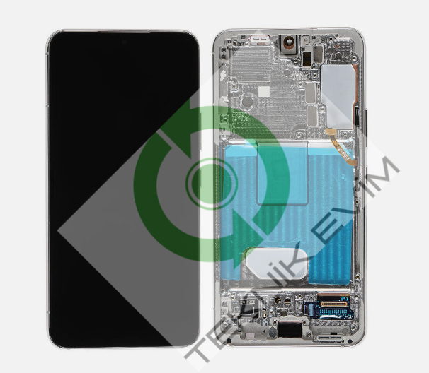 Samsung Galaxy S22 SM-S901F Orjinal Çıtalı Lcd Ekran Dokunmatik Beyaz