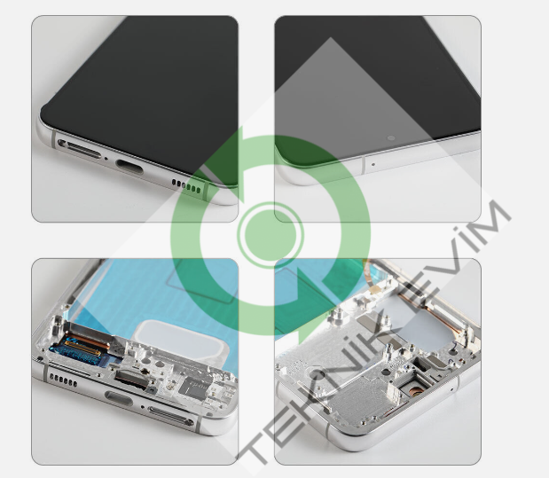 Samsung Galaxy S22 SM-S901F Orjinal Çıtalı Lcd Ekran Dokunmatik Beyaz