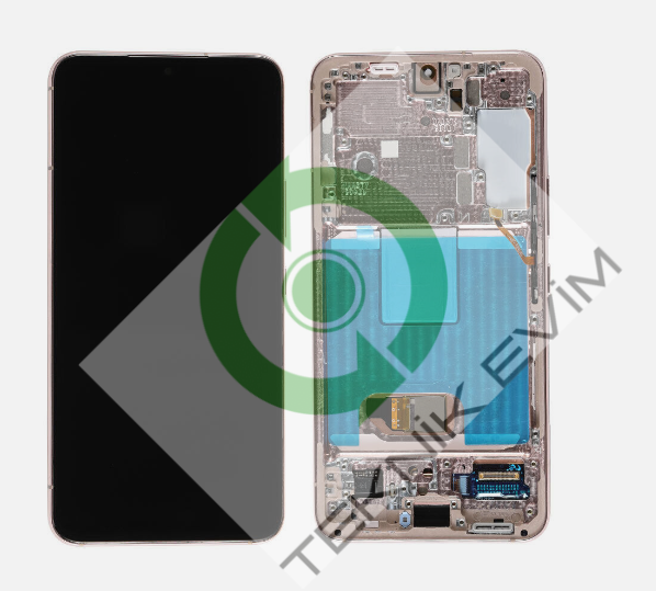 Samsung Galaxy S22 SM-S901F Orjinal Çıtalı Lcd Ekran Dokunmatik Gold