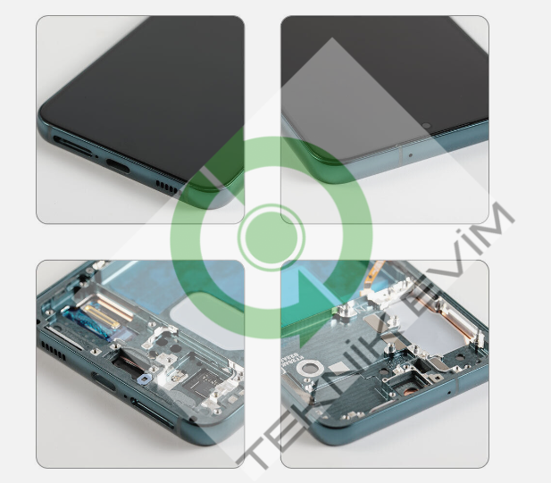 Samsung Galaxy S22 SM-S901F Orjinal Çıtalı Lcd Ekran Dokunmatik Yeşil
