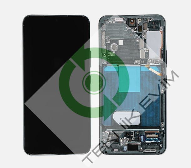 Samsung Galaxy S22 SM-S901F Orjinal Çıtalı Lcd Ekran Dokunmatik Yeşil