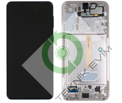 Samsung Galaxy S22 Plus SM-S906F Orjinal Çıtalı Lcd Ekran Dokunmatik Pembe