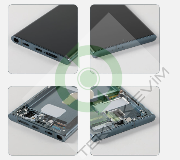 Samsung Galaxy S22 Ultra SM-S908F Orjinal Çıtalı Lcd Ekran Dokunmatik Yeşil