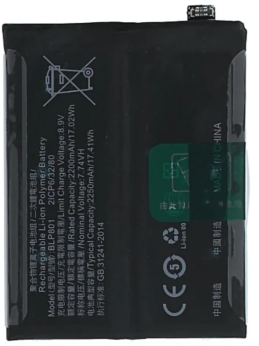 Oneplus 9R BLP801 Batarya Pil