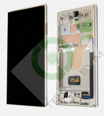 Samsung Galaxy S23 Ultra SM-G918F Orjinal Çıtalı Lcd Ekran Dokunmatik Beyaz