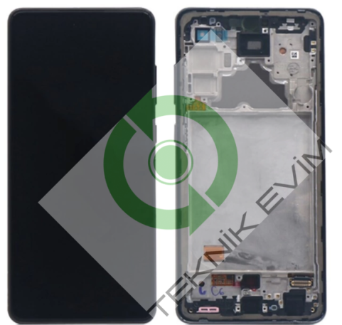 Samsung A72 SM-A725F Çıtalı Lcd Ekran Dokunmatik Tam Boyutlu Big OLED