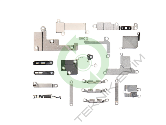 Apple İphone 8 Anakart İç Metal Kapakları Braket Seti