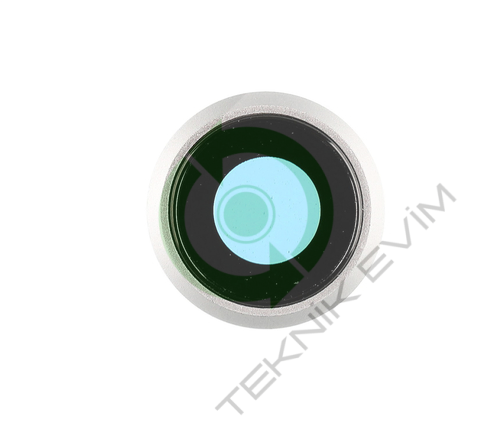 Apple İphone 8 Çıtalı Arka Kamera Camı Lensi Beyaz