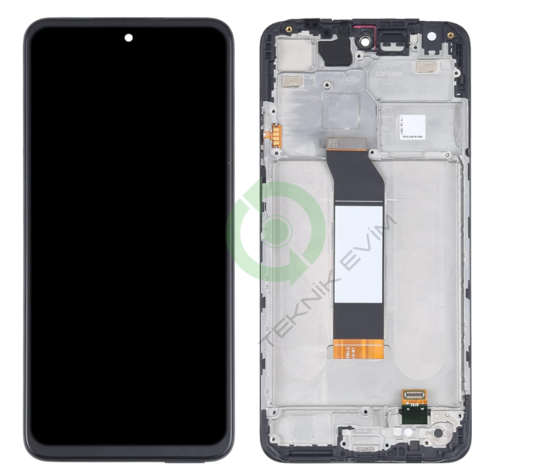 Xiaomi Redmi Note 10 5G Çıtalı Lcd Dokunmatik Ekran Siyah
