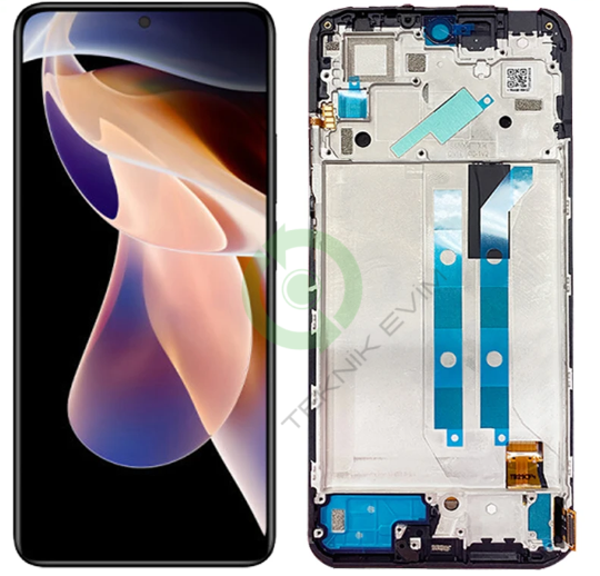 Xiaomi Redmi Note 11 Pro Çıtalı Oled Lcd Dokunmatik Ekran