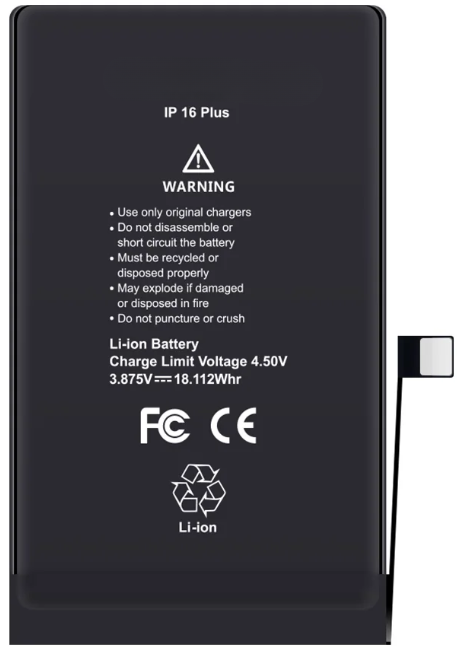 Iphone 16 Plus Batarya Pil