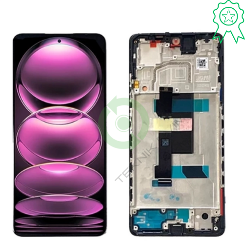 Xiaomi Redmi Note 12 Pro 5G ORJİNAL Çıtalı Lcd Dokunmatik Ekran Siyah