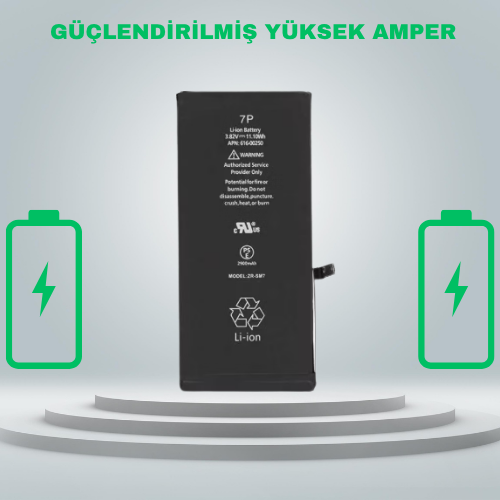 Iphone 7 Plus Güçlendirilmiş Yüksek Amper Batarya  Pil