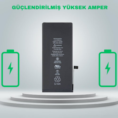 Iphone 11 Güçlendirilmiş Yüksek Amper Batarya  Pil