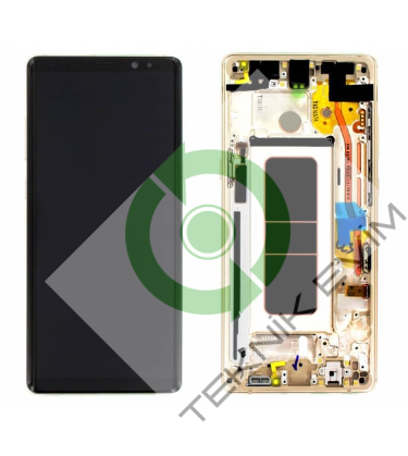 Samsung Galaxy Note 8 SM-N950F Çıtalı Lcd Ekran Dokunmatik Gold