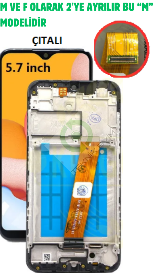 Samsung A01 Sm-A015M Çıtalı Lcd Ekran Dokunmatik