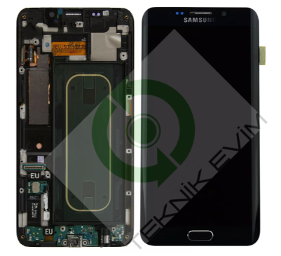 Samsung Galaxy S6 Edge Plus SM-G928F Çıtalı Lcd Ekran Dokunmatik Siyah