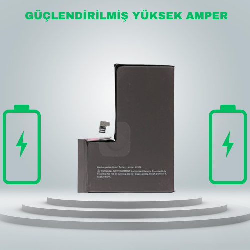 Iphone 13 Pro Güçlendirilmiş Yüksek Amper Batarya Pil