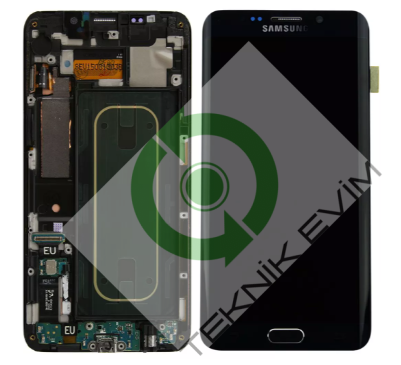 Samsung Galaxy S6 Edge Plus SM-G928F Orjinal Çıtalı Lcd Ekran Dokunmatik Siyah