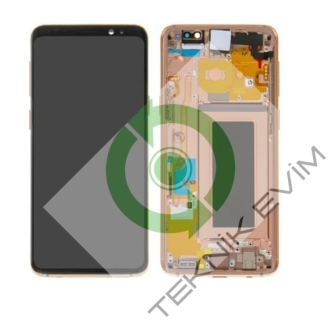 Samsung Galaxy S9 Plus SM-G965F Çıtalı Lcd Ekran Dokunmatik Gold