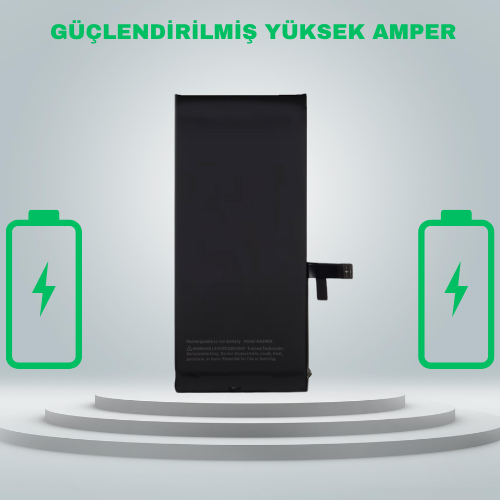 Iphone 16E Güçlendirilmiş Yüksek Amper Batarya Pil