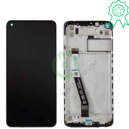 Xiaomi Redmi Note 9 Çıtalı ORJİNAL Lcd Dokunmatik Ekran Siyah