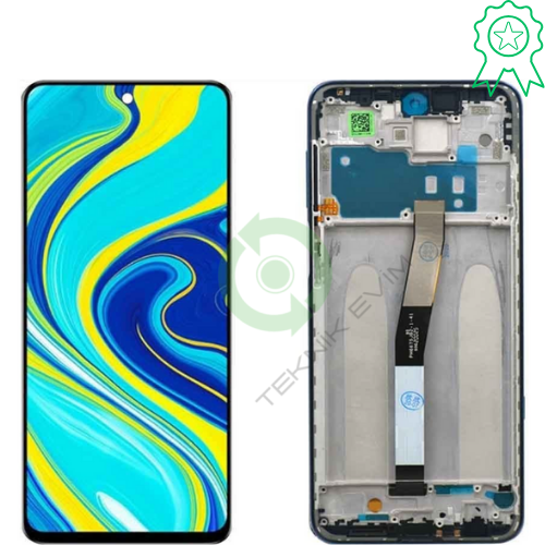 Xiaomi Redmi Note 9 Pro Çıtalı ORJİNAL Lcd Dokunmatik Ekran Siyah