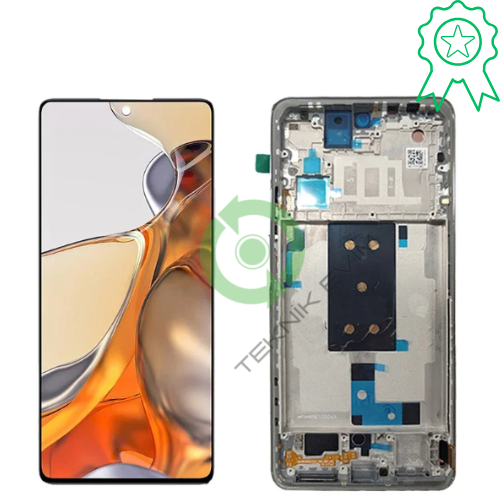 Xiaomi Mi 12T Çıtalı Orjinal Lcd Dokunmatik Ekran Siyah