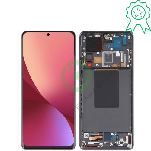 Xiaomi Mi 12S Pro Çıtalı Orjinal Lcd Dokunmatik Ekran Siyah