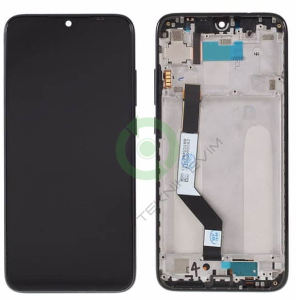 Xiaomi Redmi Note 7 Çıtalı Lcd Dokunmatik Ekran M1901F7G Siyah