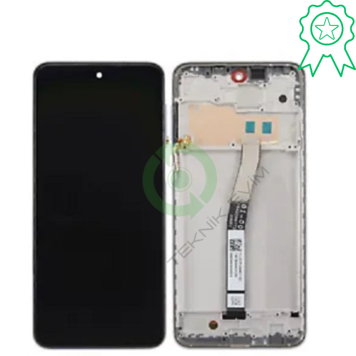 Xiaomi Redmi Note 9S Orjinal Çıtalı Lcd Dokunmatik Ekran Gümüş