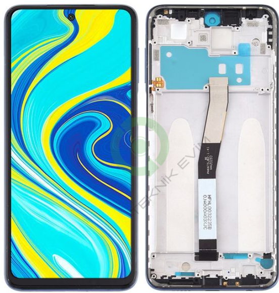 Xiaomi Redmi Note 9s Çıtalı Lcd Dokunmatik Ekran Siyah
