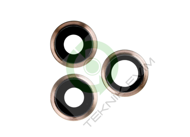 Apple | İphone 11 Pro | Çıtalı Arka Kamera Camı Lensi | Gold