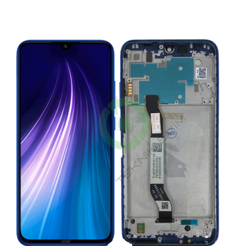 Xiaomi Redmi Note 8 Çıtalı Lcd Dokunmatik Ekran Mavi